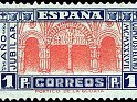 Spain 1937 Jubilee year 1 Ptas Carmin Edifil 835. España 835. Uploaded by susofe